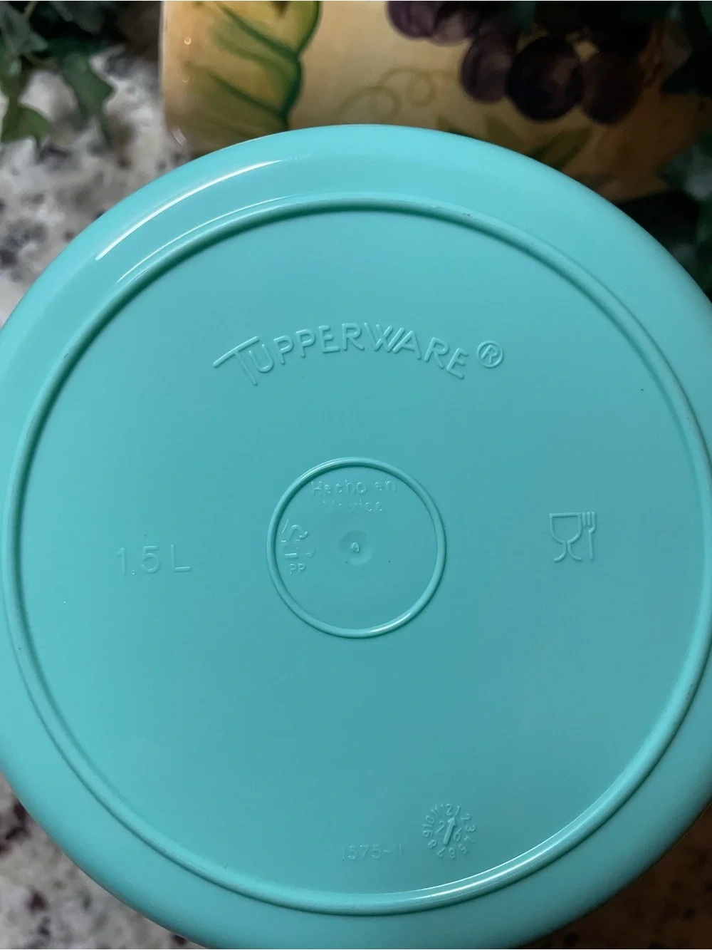 Tupperware Mint Green Plastic Pitcher with Lid and Handle